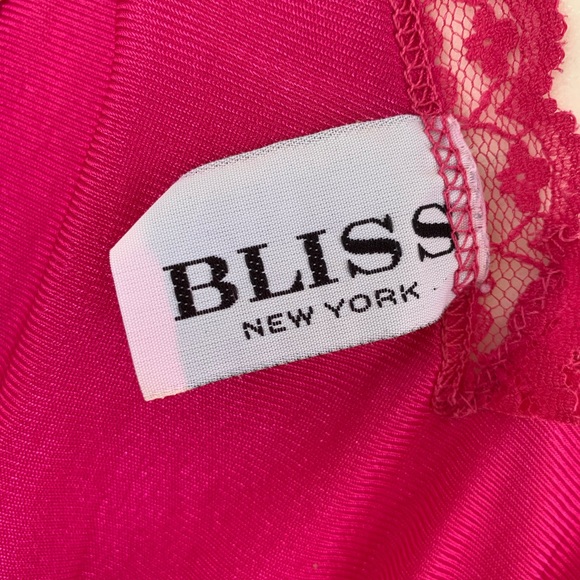 Vintage Long Slip Hot Pink Nightgown - Picture 4 of 7